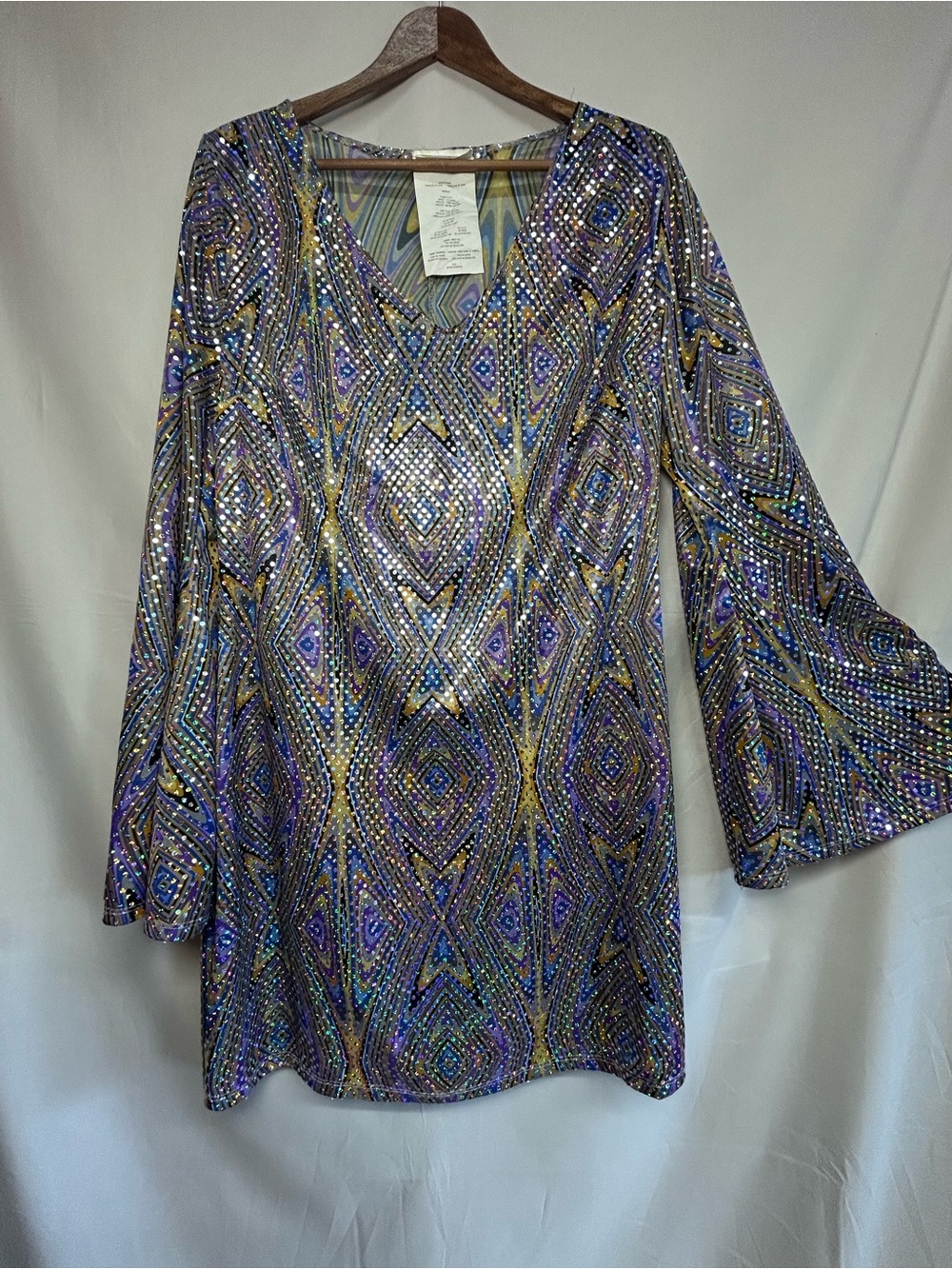 California Costumes Psychedelic Sequin Go-Go Dress XL